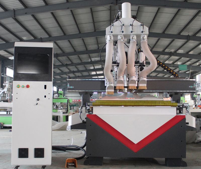 four spindle wood cnc router 