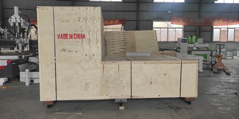 wood cnc router package woodenbox