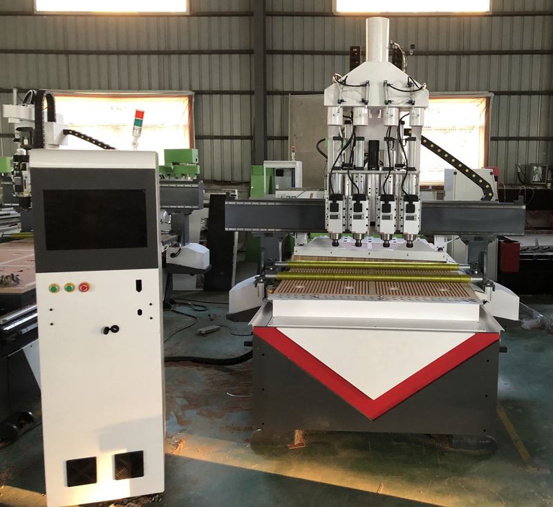 four spindle wood cnc router 